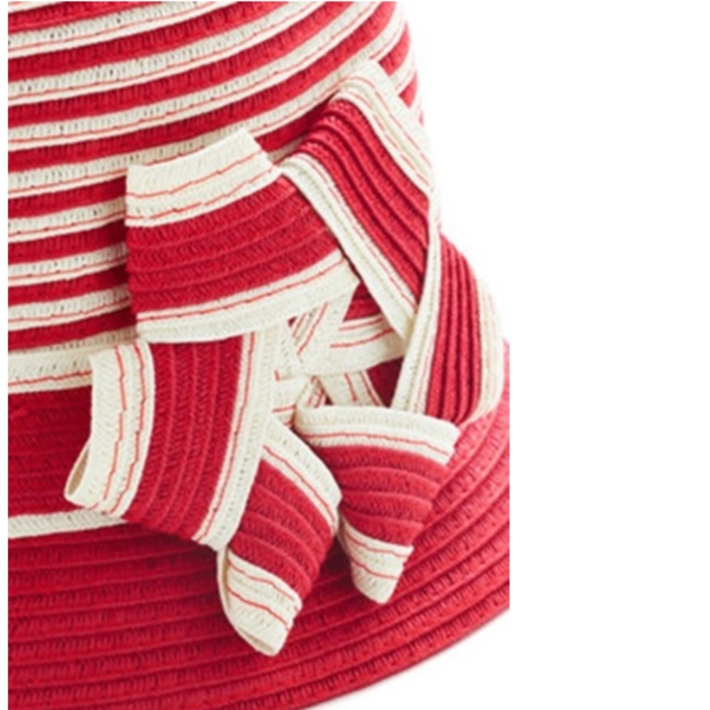 Red Straw Cloche Hat- NEW with Tags - Picture 8 of 8
